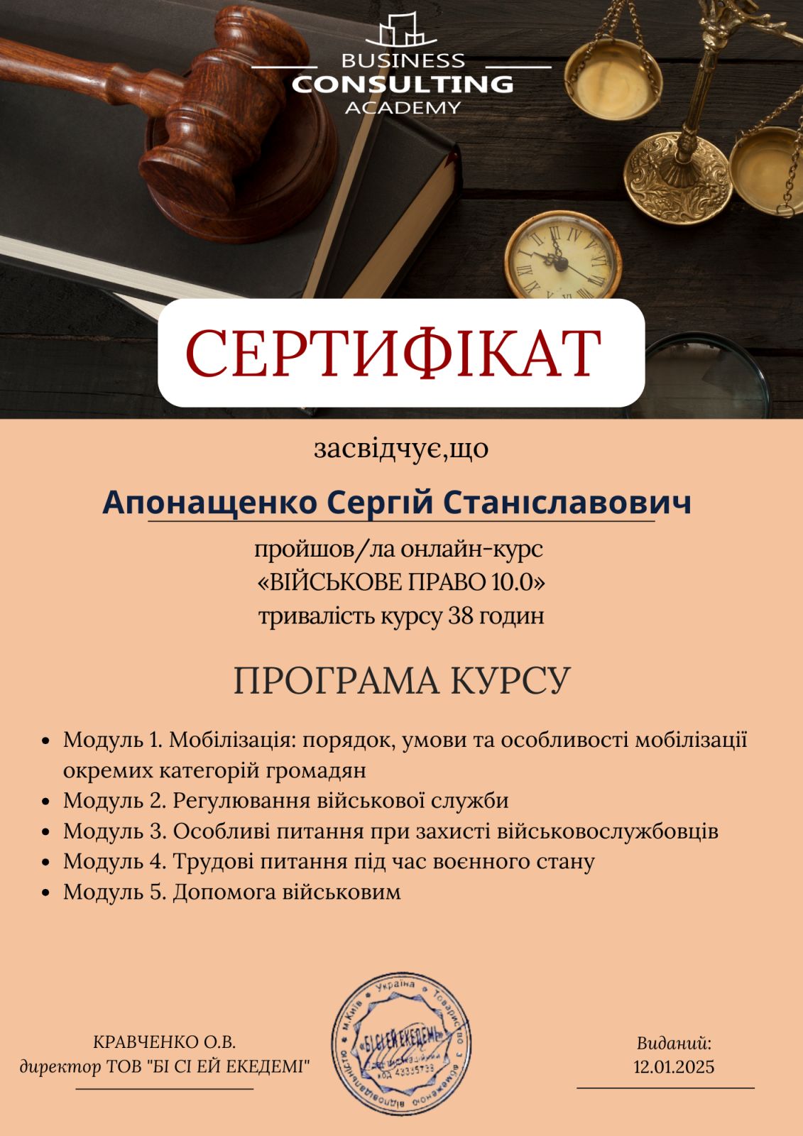 Додатковий сертифікат